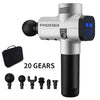 Deep Tissue Percussion Massage Gun – Muscle Recovery & Pain Relief, Up to 20 Speeds, 2500mAh Battery, Multiple Interchangeable Heads