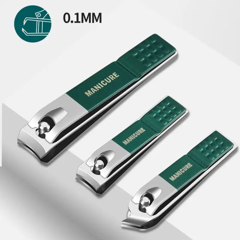 6-9 Piece Stainless Steel Manicure & Pedicure Set with Leather Case - Professional Nail Clippers & Grooming Tools Gift