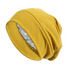 Satin-Lined Turban Sleep Cap & Hijab Inner Bonnet - Soft Knit Beanie Headscarf for Hair Loss