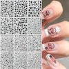 12-Pack Cartoon Stitch Angel Nail Stickers Kawaii Nail Art Decals for Kids Manicure