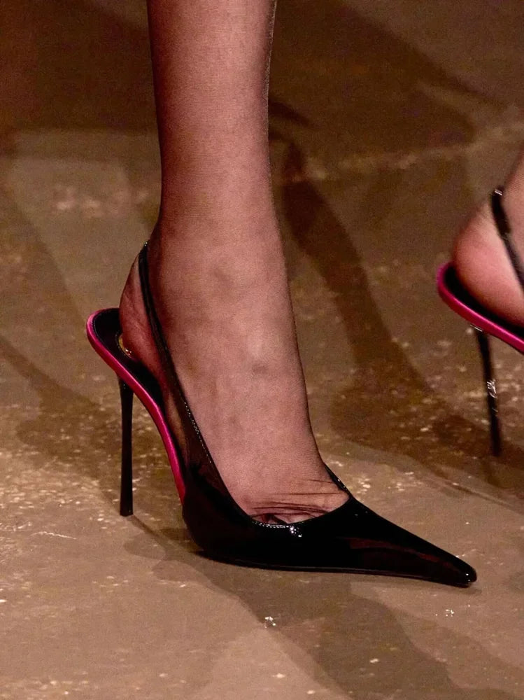 Women's Slim-Fit Pointed High Heel Sandals – 10 cm (4 in) Stiletto Party & Wedding Heels