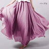 Cotton Linen Ankle-Length Maxi Skirt for Women, Y2K Harajuku Casual Streetwear, Shirred Waist