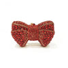 Rhinestone Evening Clutch with Bow - Multi-Color Bridal Wedding Party Handbag
