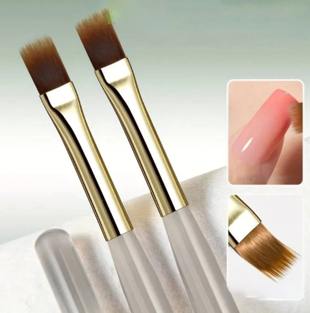 Plaid Nail Art Brush 0.5mm Fine Detail Brush for Tartan, Lines & Gel Acrylic Nails