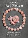 Natural Pyrite Bead Bracelet Unisex Healing Stone Jewelry for Wealth Abundance and Protection