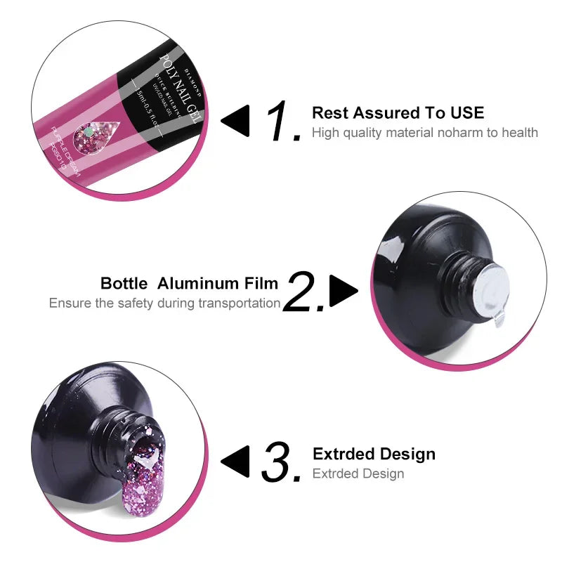 LIMEGIRL Gel Nail Kit with UV/LED Lamp, Electric Nail Drill & Soak-Off Manicure Set