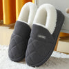 Faux Fur Plush Slippers for Women & Men — Warm Fuzzy Indoor Winter House Slippers with Soft Rubber Sole