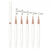 Nail Art Liner Brushes 5-Pack - Fine Detail Striping Pens (7/9/11/15/25 mm) for Gel & Acrylic Nail Design