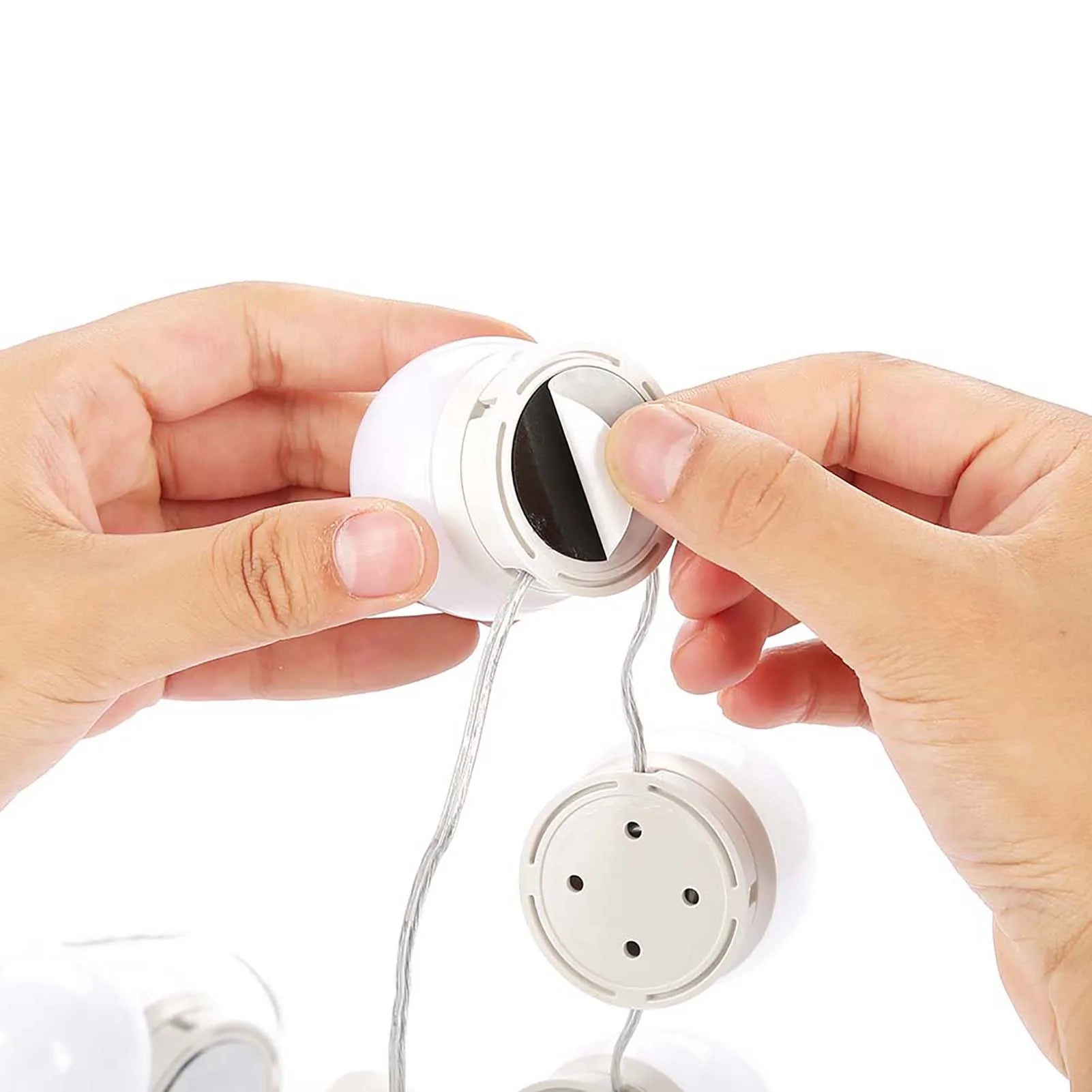 10-Pack LED Vanity Mirror Light Kit – Dimmable USB Hollywood Makeup Bulbs (3200K–6500K) with Touch Dimmer