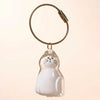 Resin Pet Memorial Keychain Hair Capsule Pendant – Cat & Dog Keepsake