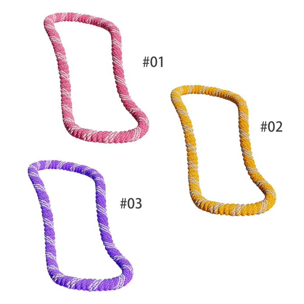 Portable Silent Weighted Hula Hoop 190cm (75in) Foldable Spring Waist Trainer for Core Strength and Waist Slimming