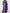 Plus Size Purple & Gold Ink Splatter Boho Evening Gown Floor-Length (0XL-5XL)