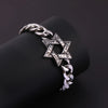 Viking Rune Wolf Celtic Knot Stainless Steel Bracelet for Men Nordic Link Chain