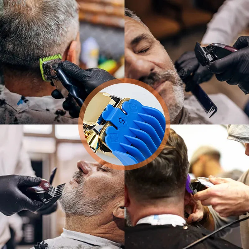 10-Pack Universal Hair Clipper Guide Comb Attachments Plastic Trimmer Guards for Men Barber & Salon