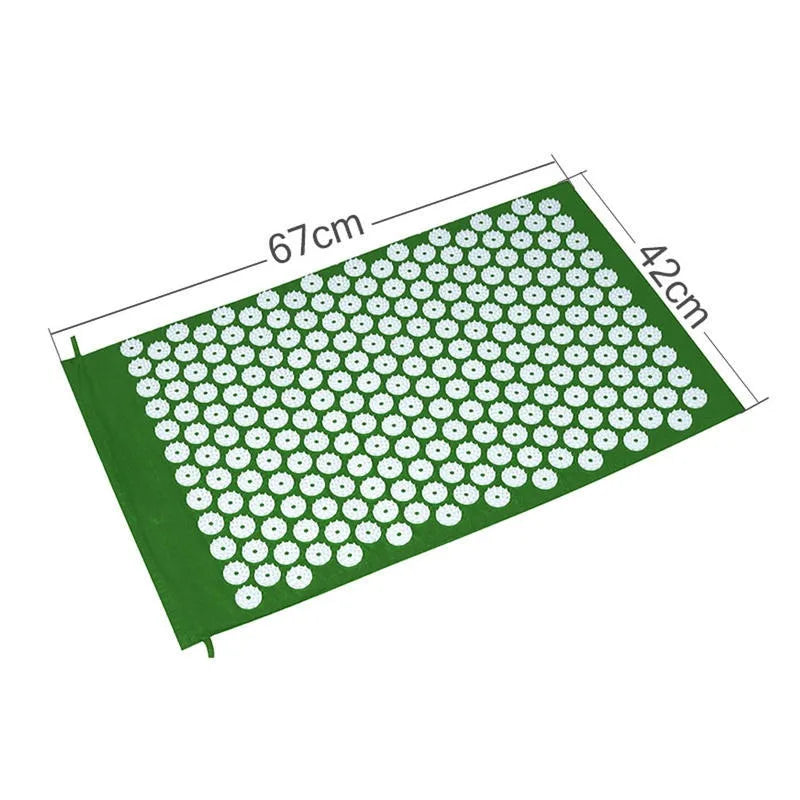 Acupressure Spike Massage Mat for Yoga & Pilates – Back Pain & Stress Relief, 65×40×2 cm (25.6×15.7×0.8 in)