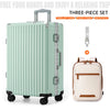 Hardside Aluminum-Frame Spinner Luggage with USB & Combination Lock — 20, 24, 26, 28 Inch (51/61/66/71 cm) Carry-On & Checked Suitcase