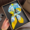 Luxury Satin Square Scarf 70 x 70 cm (27.6 x 27.6 in) – Silk-Feel Polyester Shawl Hijab Neckerchief Hair Ribbon Headband Bandana