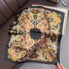 Polyester Satin-Look Square Scarf 70 x 70 cm (27.6 x 27.6 in), Cat Print Headscarf, Neck Wrap, Bandana for Women