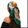 Square Satin Foulard Scarf 90 x 90 cm (35 x 35 in) Neckerchief Bandana Hijab for Women