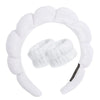3-Pack Puffy Microfiber Spa Headbands & Wristbands — Scrunchie Bubble Headband for Makeup, Face Washing, Shower & Skincare