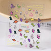 Christmas 3D Self-Adhesive Nail Stickers Gingerbread Snowflake Penguin Bell Holiday Nail Art Decals