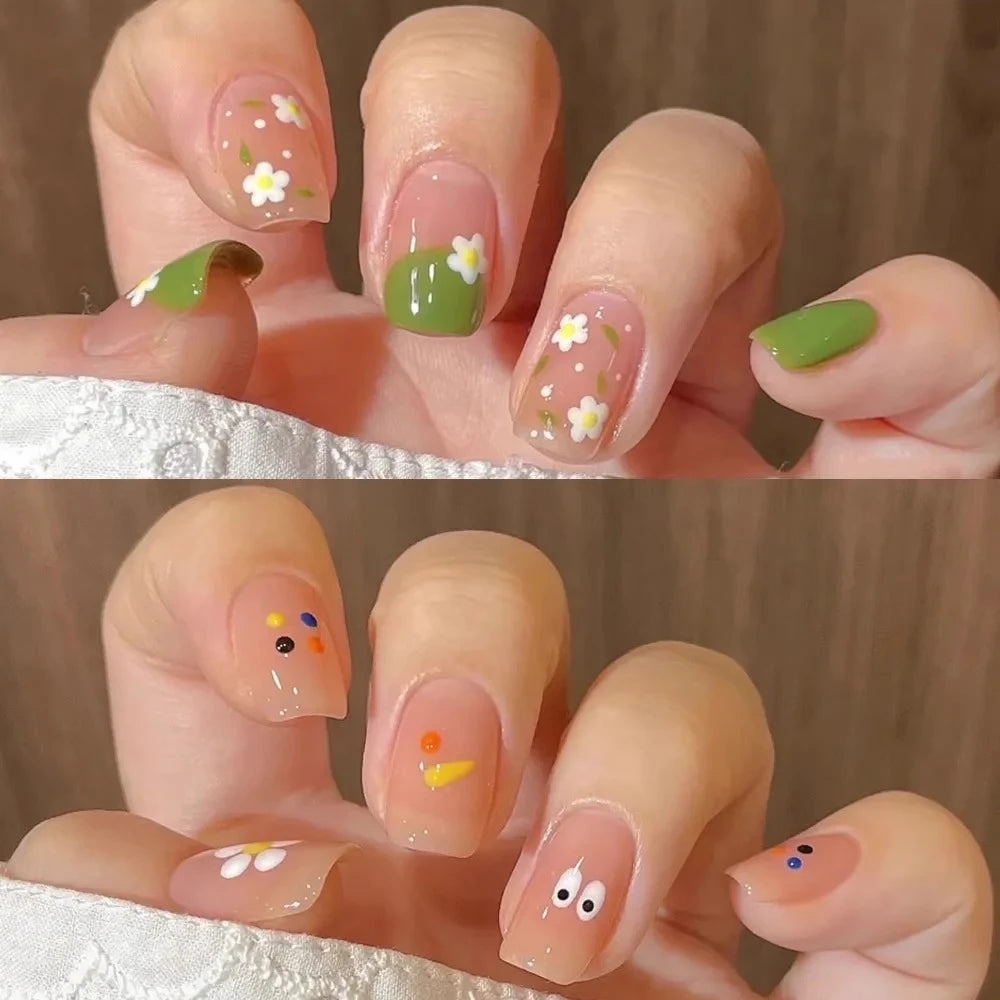 5-Piece Stripe Liner Nail Brush Set with Dotting Tool & Rhinestone Picker for Nail Art