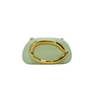 Women's PU Leather Metal-Handle Clutch — Removable Strap Crossbody Evening Bag for Wedding & Party