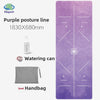 Suede Chamois Yoga Mat 183 x 68 cm (72 x 26.8 in) - Portable Foldable Non‑Slip Exercise Mat for Yoga, Dance & Jump Rope