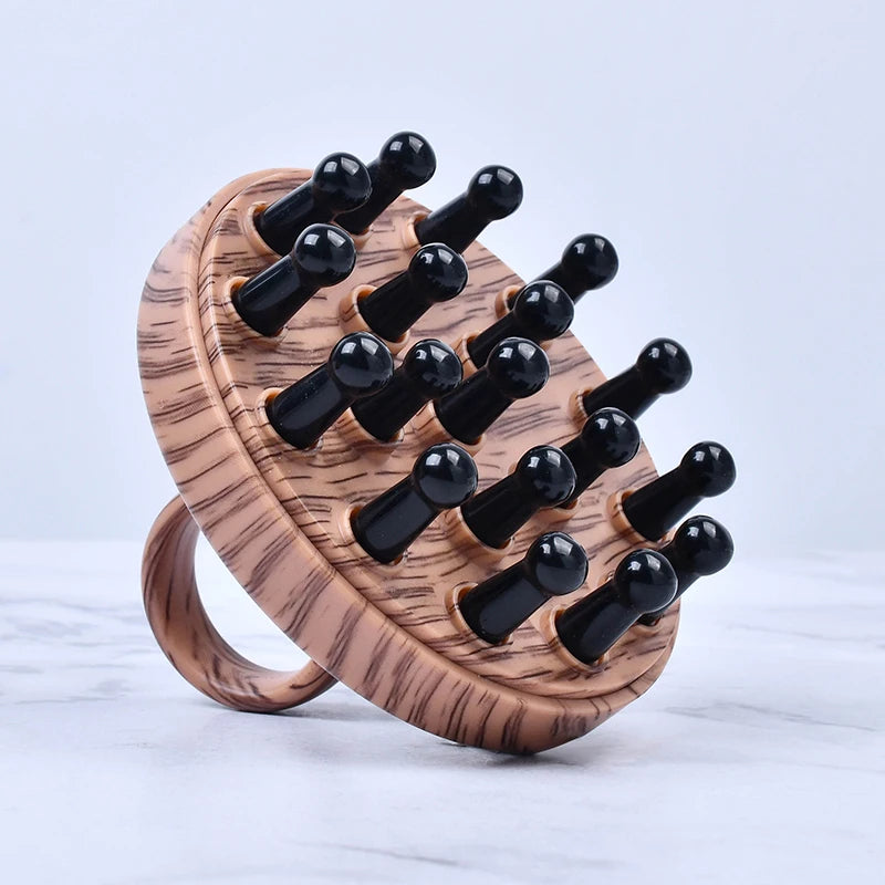 Jade Scalp Massage Comb with Protective Cover – Gua Sha Head Massager