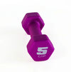 Rubber Hex Dumbbells 2–15 lb (0.9–6.8 kg) Neoprene Coated Non-Slip Home Gym Weights