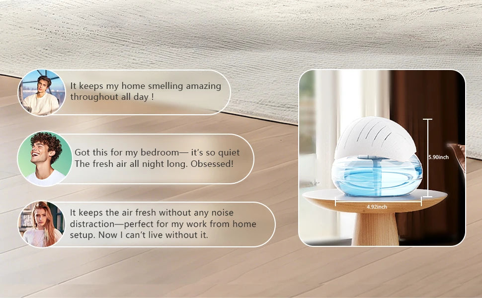 ofenlai Aroma Diffuser & Air Purifier – Essential Oil Air Freshener for Home, Office, Bedroom, Gifts