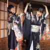 Ankle-Length Kimono Dress for Women – Traditional Japanese Yukata Cosplay Party Ethnic Streetwear