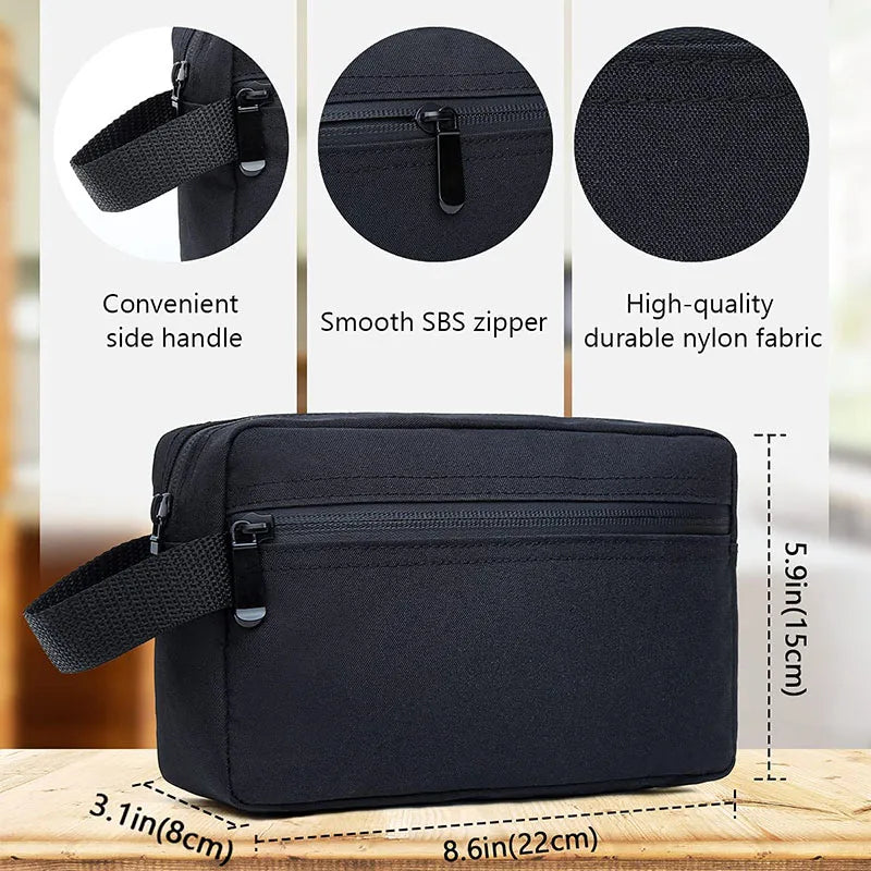 Large Waterproof Travel Toiletry Bag for Men & Women – Cosmetic Dopp Kit 8.66 x 5.7 x 2.75 in (22 x 14.5 x 7 cm)