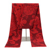 Red Cashmere Tassel Scarf Shawl Soft Winter Pashmina Wrap for Women