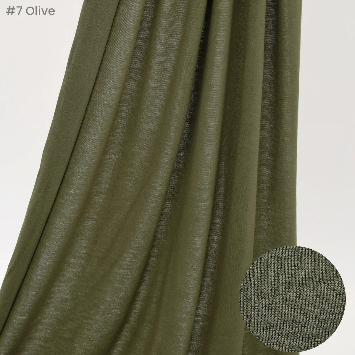 Jersey Hijab Scarf 170 x 60 cm (67 x 24 in) - Stretchy Cotton-Spandex Long Shawl | 29 Solid Colors Muslim Headscarf Turban Wrap