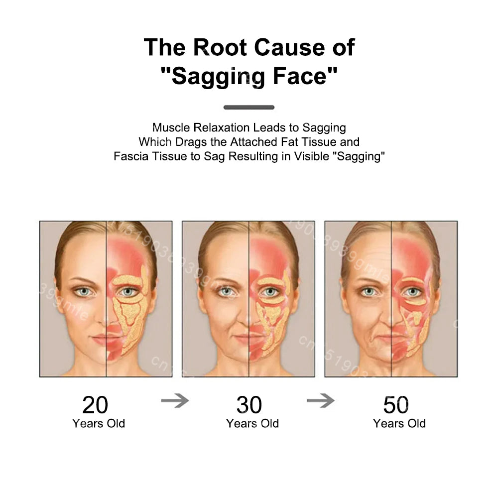 Microcurrent Facial Massager Roller — Vibration EMS Face & Neck Lifting Skin Tightening Anti-Wrinkle Device