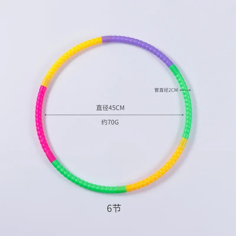 Sport Removable Color Hoop Equipment for Children Portable Exercise Plastic Fitness Training Circle Children's Best Gifts