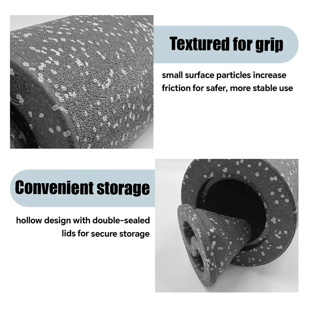 5-in-1 Foam Roller Recovery Kit - 14.6 in (37 cm) Fascia Roller with Peanut Massage Ball and Trigger Tools for Back, Neck & Legs