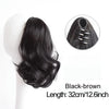 Short Curly Clip-In Ponytail 12-Inch (30 cm) Synthetic Hair Extension with Claw Clip
