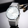 TINUORA Men's Brown PU Leather Quartz Watch – 40mm Round Dial, Minimalist Casual, 3ATM Water Resistant