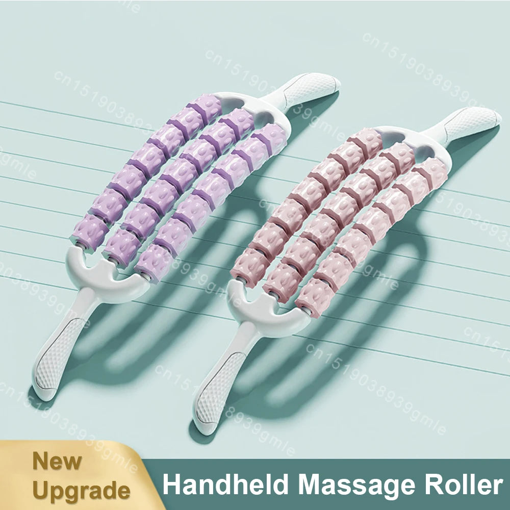 Handheld Muscle Roller Stick – Portable Manual Massage Tool for Back, Waist & Fitness