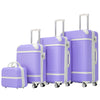 Hardshell 4-Piece Luggage Set 20, 24, 28 Inch (51, 61, 71 cm) Spinner Suitcases with Cosmetic Case and TSA Lock Lightweight