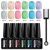 7-Piece Cat Magnetic Gel Nail Polish Set — Long-Lasting Glitter UV/LED Soak-Off Gel Kit for DIY Manicure