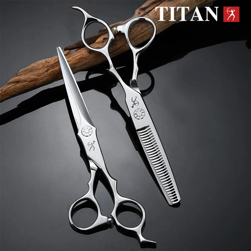 Titan VG10 Steel Hair Scissors 6.0 in (15.2 cm) Professional Hairdressing Barber Shears