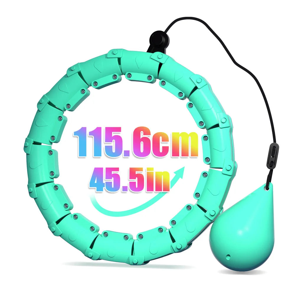 Detachable Fitness Hula Hoop for Women, Adjustable Waist Trainer & Abdominal Toning Ring – Portable Indoor/Outdoor Exercise Hoop