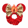 Disney Mouse Ears Sequin Velvet Bow Elastic Headband 4 in (10 cm) – Women's & Girls Party Hair Accessory