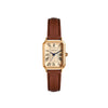 Retro Square Women's Quartz Watch 20mm Dial Leather Strap Casual Fashion Wristwatch