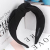 Women's Wide Knotted Turban Headband Solid Color Casual Wide Side Hairband