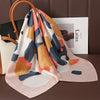 Satin-Look Square Scarf 27.6 x 27.6 in (70 x 70 cm) Cat Print Headscarf, Neck Wrap & Bandana for Women