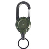 Anti-Theft Retractable Metal Keychain with Elastic Rope and Easy-Pull Buckle - Sporty Yoyo Key Ring for Keys, Ski Passes & ID Cards